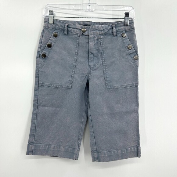 NWT CHASER Blue Vintage Canvas Bermuda Summer Shorts Size Small - Picture 1 of 5